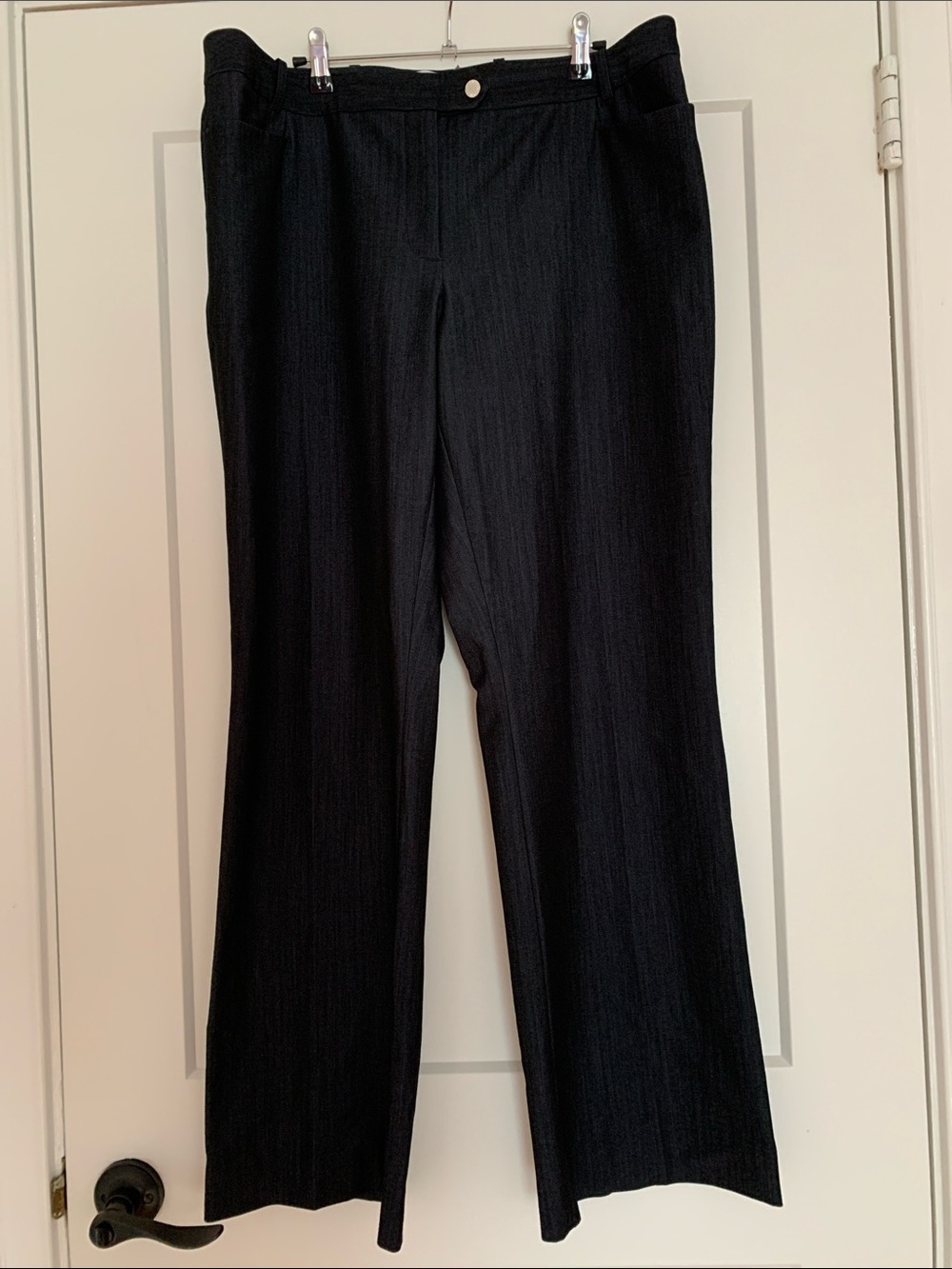 Women’s Calvin Klein Navy Straight-Leg Trousers